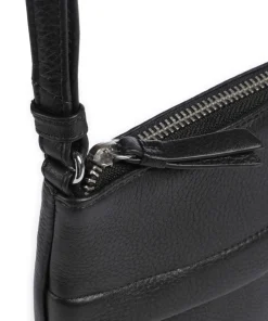 Genie Umhängetasche genarbtes Rindsleder schwarz