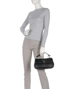 Giada Handtasche fein genarbtes Leder schwarz