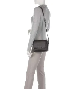 Giada Lorena Umhängetasche genarbtes Kalbsleder dunkelbraun