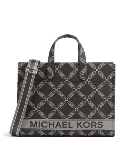 Gigi Handtasche Baumwolle dunkelbraun