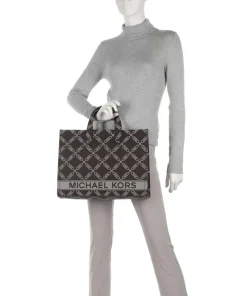 Gigi Handtasche Baumwolle dunkelbraun