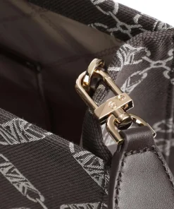 Gigi Handtasche Baumwolle dunkelbraun