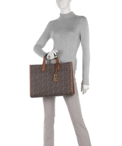 Gigi Handtasche Canvas dunkelbraun