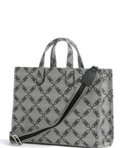 Gigi Handtasche Canvas grau/schwarz