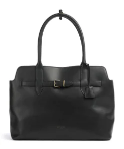 Gina L Shopper fein genarbtes Rindsleder schwarz