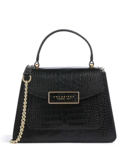 Ginevra Wow Umhängetasche geprägtes Rindsleder schwarz