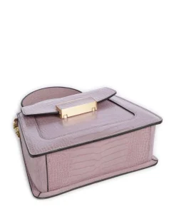 Ginevra Wow Umhängetasche geprägtes Rindsleder lavendel