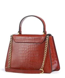 Ginevra Wow Umhängetasche geprägtes Rindsleder braun