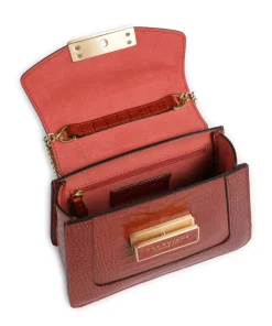 Ginevra Wow Umhängetasche geprägtes Rindsleder braun