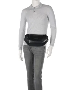 Giulio Gürteltasche Rindsleder schwarz