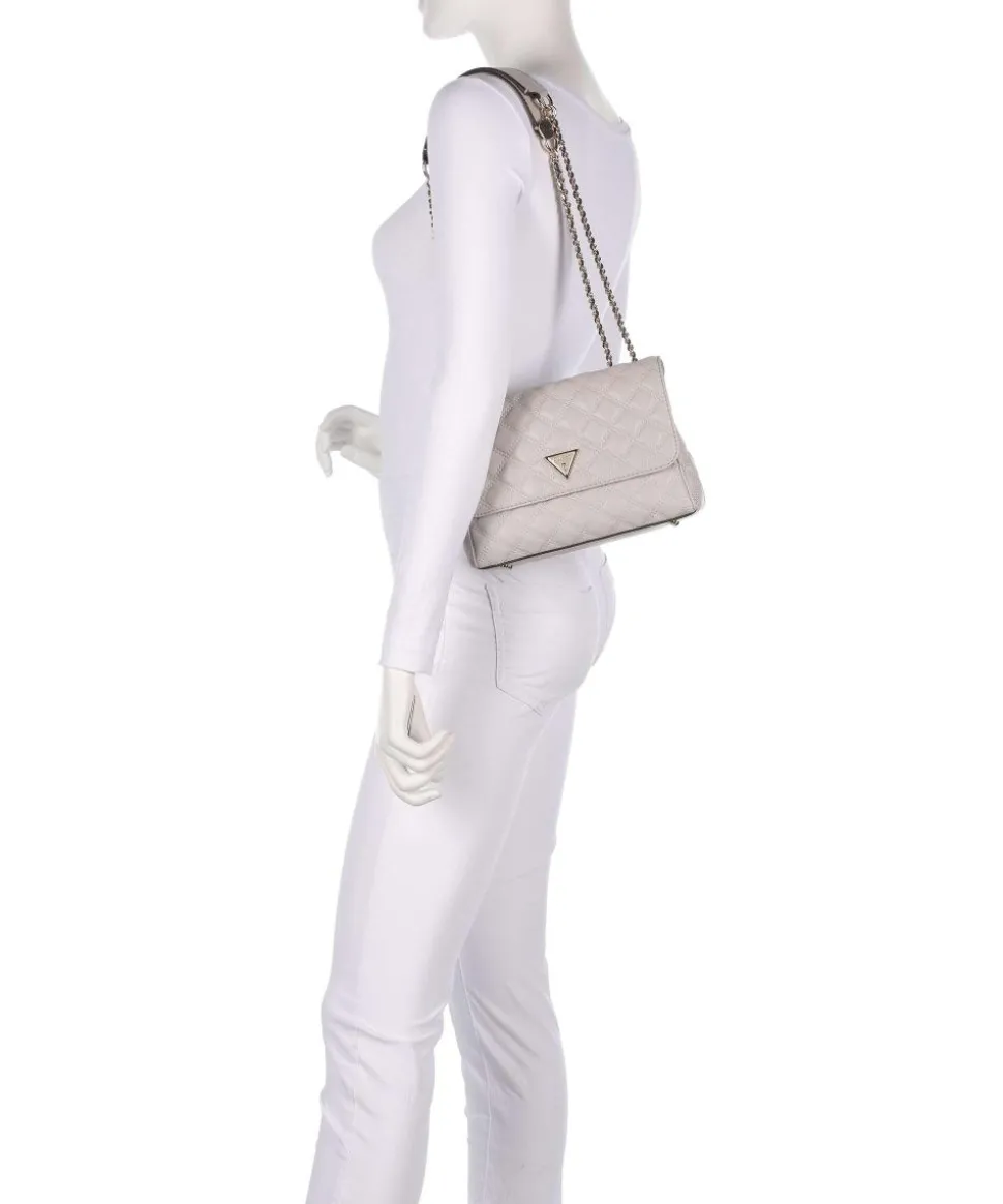 Giully Schultertasche Lederimitat elfenbein