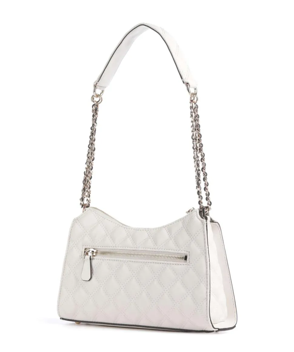 Giully Schultertasche Lederimitat elfenbein