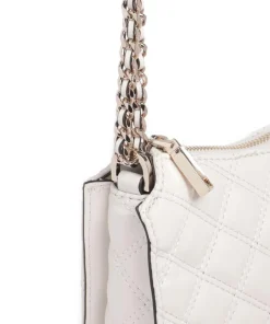 Giully Schultertasche Lederimitat elfenbein