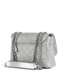 Giully Schultertasche Papier, Polyester silber