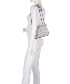 Giully Schultertasche Papier, Polyester silber