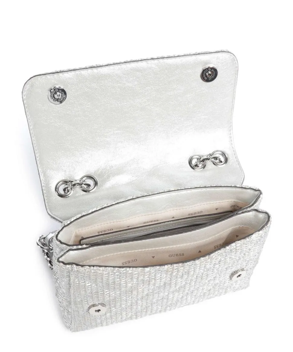 Giully Schultertasche Papier, Polyester silber