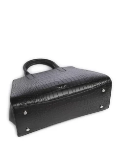 Glasshouse Handtasche geprägtes Rindsleder schwarz