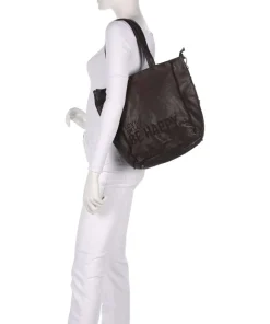 Glücksbrücke 2 Shopper genarbtes Rindsleder mahagoni