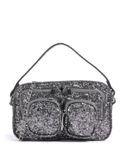 Glitter Helena Umhängetasche recyceltes Polyester silber