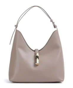 Goccia M Beuteltasche fein genarbtes Kalbsleder taupe