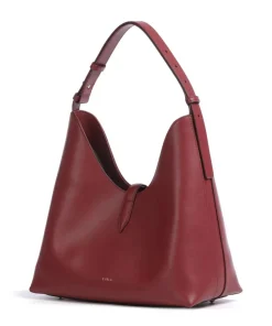 Goccia M Beuteltasche fein genarbtes Kalbsleder dunkelrot