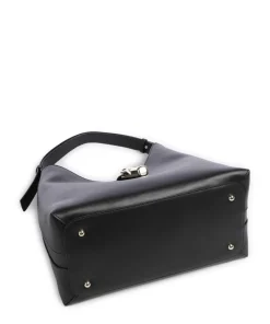 Goccia M Beuteltasche fein genarbtes Kalbsleder schwarz