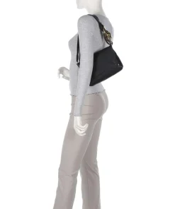 Gold Gallery Schultertasche Schafsleder schwarz