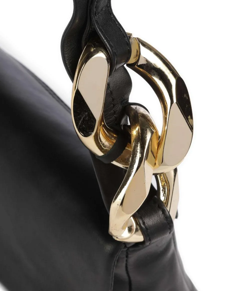 Gold Gallery Schultertasche Schafsleder schwarz