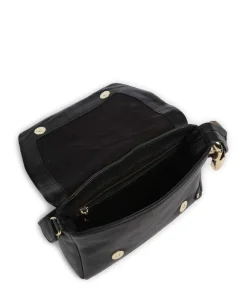 Gold Gallery Schultertasche Schafsleder schwarz