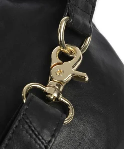 Golden Chic Gürteltasche fein genarbtes Kalbsleder schwarz