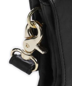 Golden Chic Umhängetasche Kalbsleder schwarz