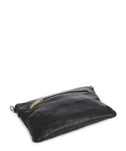 Golden Chic Umhängetasche Leder schwarz