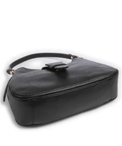 Gondola Beuteltasche genarbtes Leder schwarz