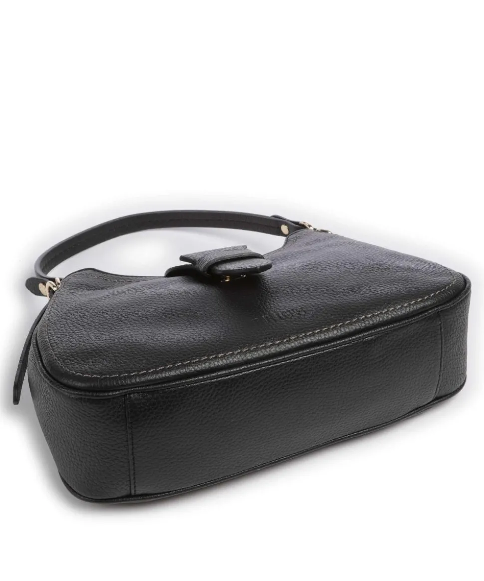 Gondola Beuteltasche genarbtes Leder schwarz