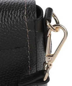 Gondola Umhängetasche genarbtes Leder schwarz