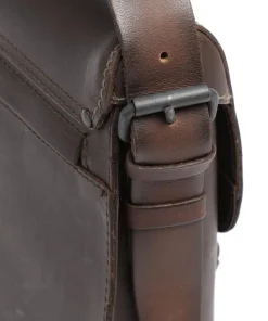 Good Old Friends Peacemaker Kuriertasche Büffelleder dunkelbraun