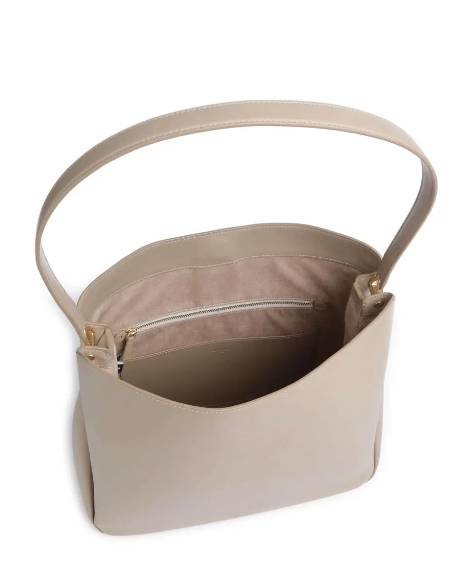Grace Beuteltasche fein genarbtes Rindsleder beige