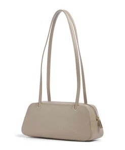 Grace Schultertasche fein genarbtes Rindsleder taupe