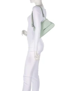 Grace Schultertasche fein genarbtes Leder mintgrün