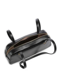 Grace Schultertasche fein genarbtes Rindsleder schwarz