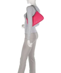 Grace Schultertasche fein genarbtes Rindsleder pink