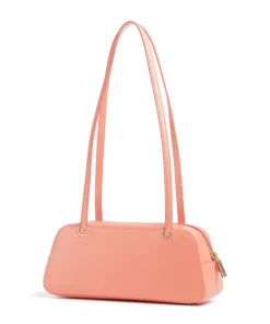 Grace Schultertasche fein genarbtes Rindsleder koralle