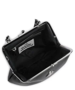 Granny Frame Grain Umhängetasche Lederimitat schwarz