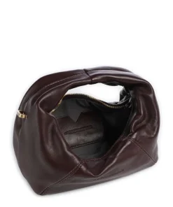 Greta Icon Crinkle Silky Handtasche Lammleder wein