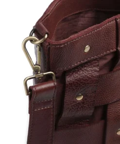 Griesgasse 2 Handtasche genarbtes Leder braun