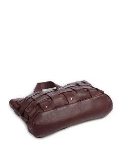 Griesgasse 2 Handtasche genarbtes Leder braun