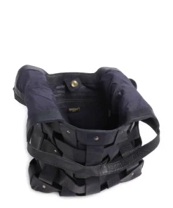 Griesgasse 4 Shopper genarbtes Rindsleder navy
