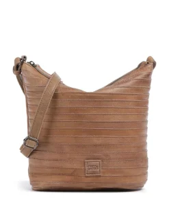 Gürtelinchen Umhängetasche genarbtes Rindsleder karamellbraun