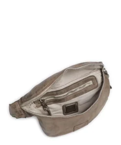 Gürteltasche fein genarbtes Rindsleder taupe