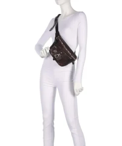 Gürteltasche fein genarbtes Rindsleder dunkelbraun